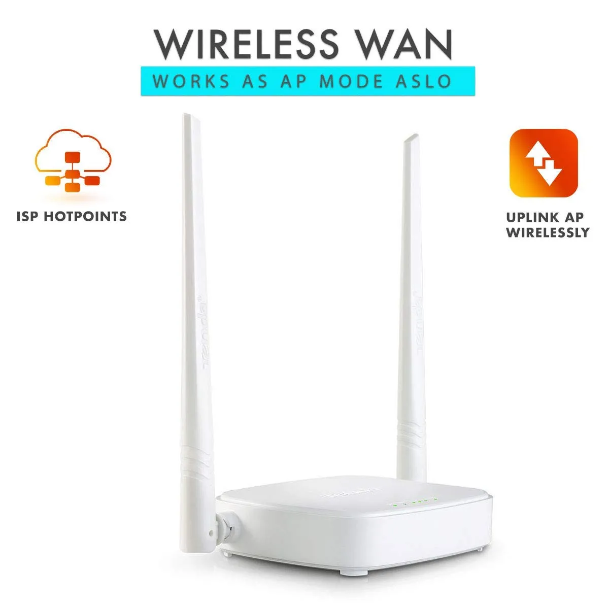 Tenda N301 300 Mbps 2 Antenna Wireless Router view 4
